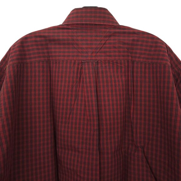 Vintage 2002 Tommy Hilfiger Button Front Shirt Mens 16.5 Holiday Tartans Plaid - Picture 12 of 15